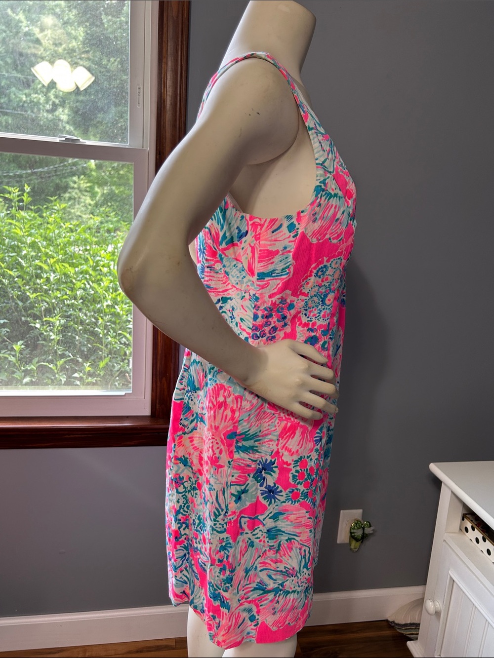 Lilly Pulitzer Cassa Shift Dress Tiki Pink Gypsea Pink - Picture 8 of 16
